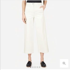 Everlane wide leg crop pant in Bone size 4